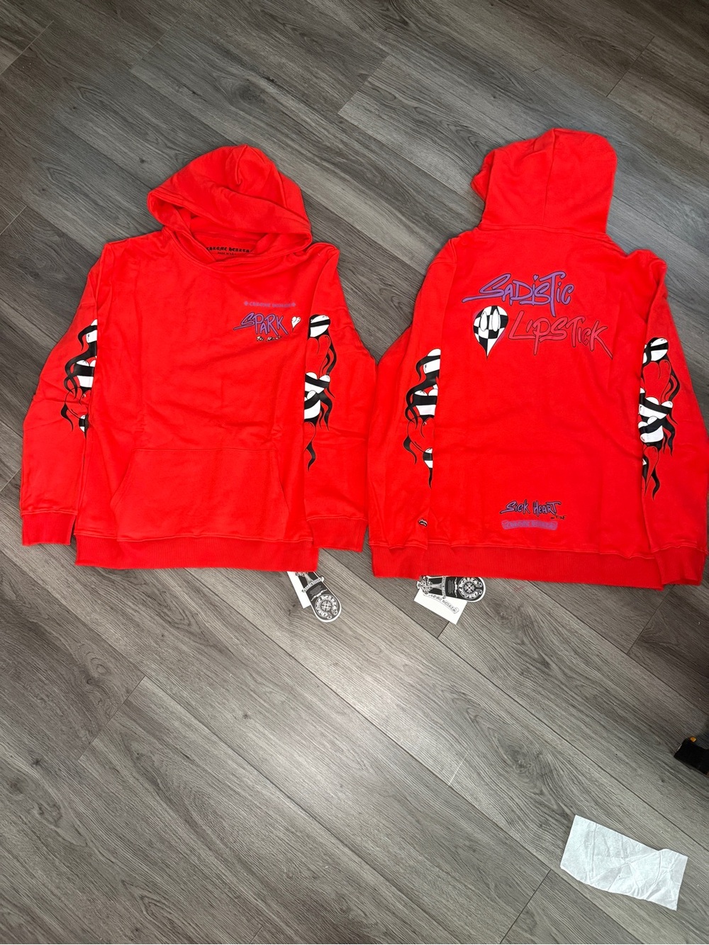 Matty chrome red orange hoodie